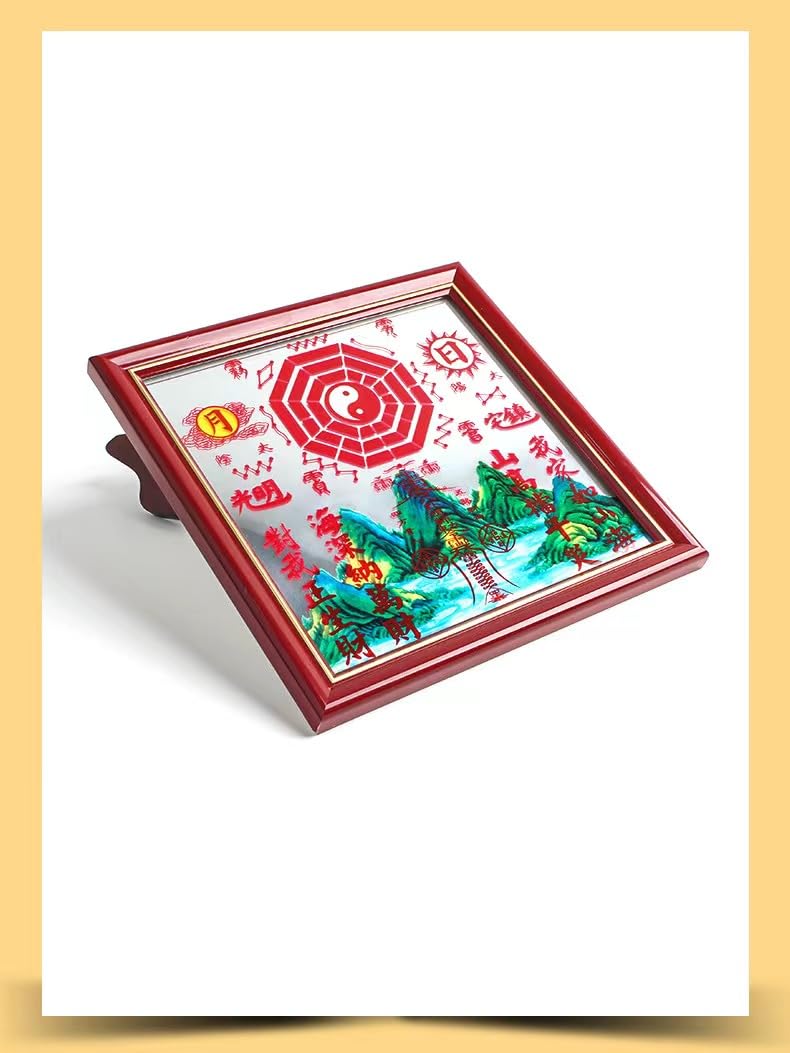 山海鎮平面鏡　風水 Amazon.co.jp: 風水アイテム 山海鎮平面鏡 山海鎮鏡 風水鏡 風水盤 龍