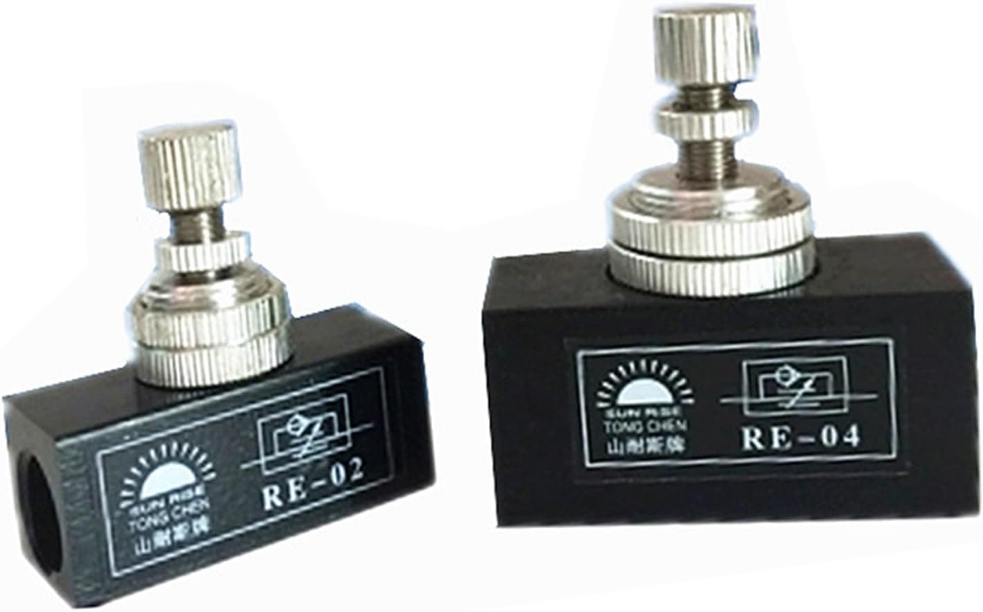 5Pcs 1/8" 1/4" 3/8" 1/2" inch BSPT Pneumatic Air Flow Speed Control Valve RE-01 RE-02 RE-03 RE-04 Throttle Valve RE 01 02 03 04(RE-02)