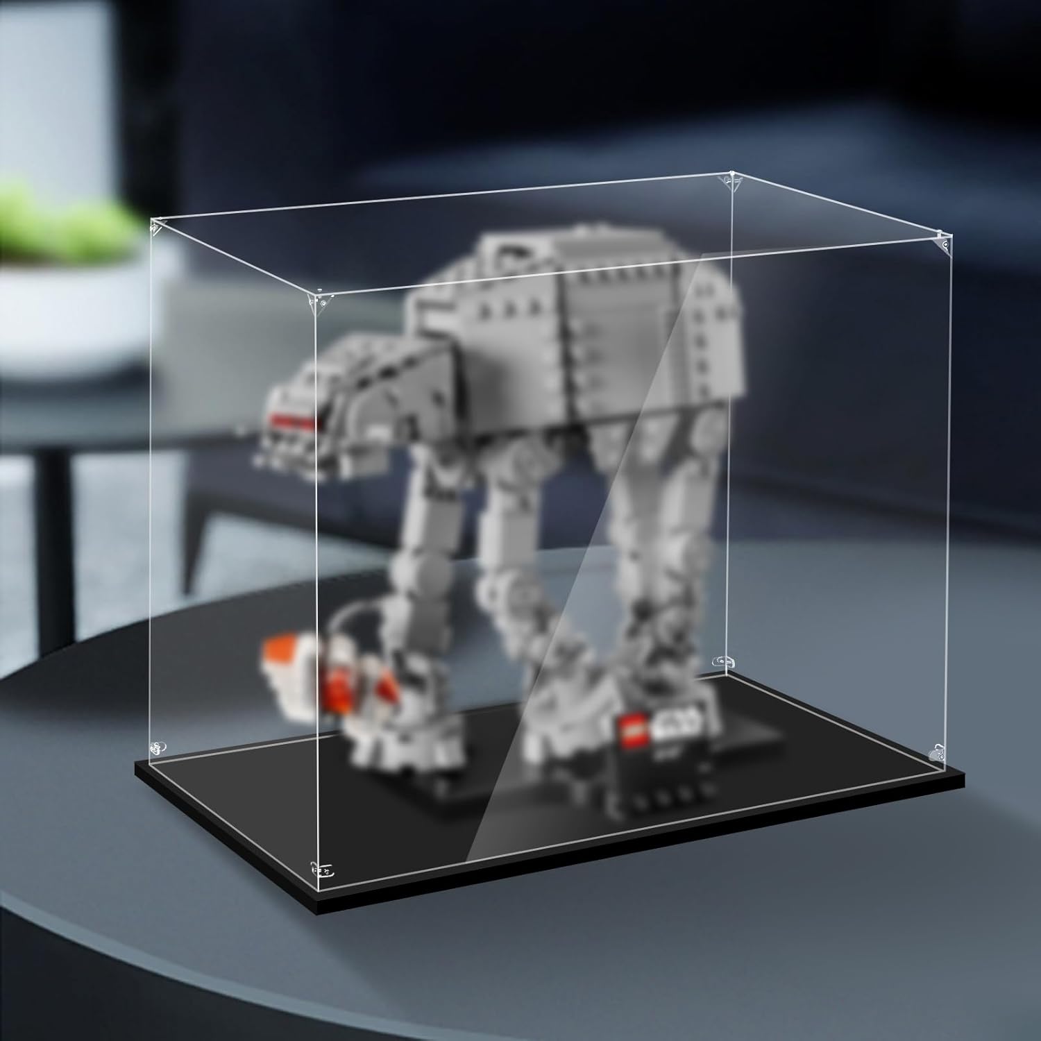 Display Case for Lego 75440 AT-AT Walker, 76327 Iron Man MK4 Bust or 76326 Iron Spider-Man Bust, 9.84x5.9x7.87inches (25x15x20cm), Protect Your Collectibles from Dust with a Clear Showcase