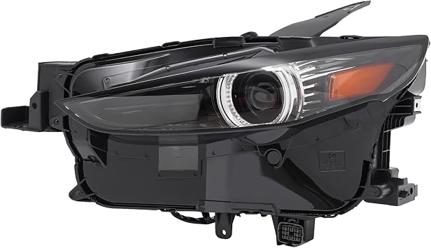 Headlight Fit for Mazda CX30 CX-30 2020-2023, Durable LED Headlamps Left Driver & Right Passenger Sides Replacement, PC+PP High Brightness Front Headlight Set Perfect Fit Original Car Left