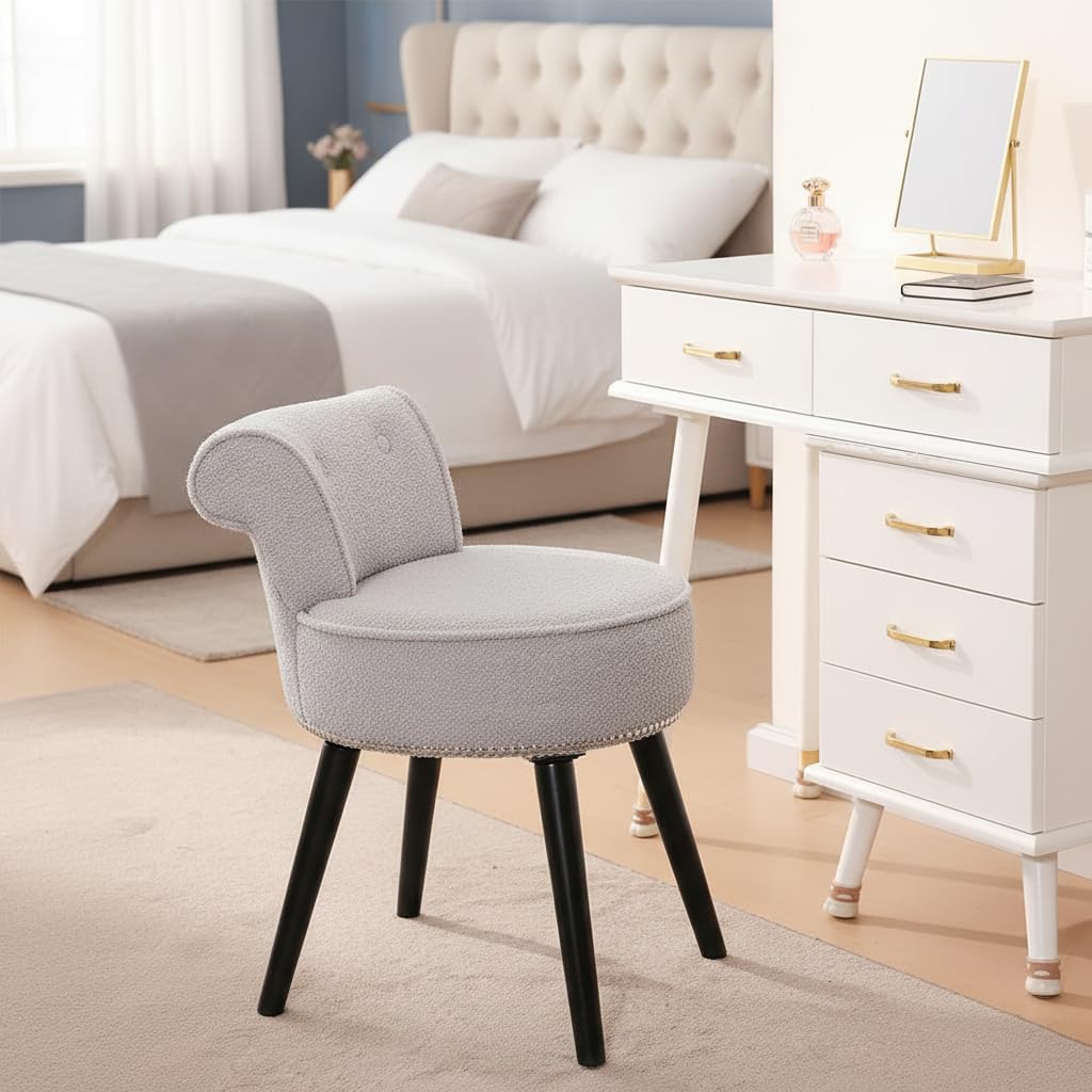 Chaise de maquillage ergonomique contre le mal de dos au bureau