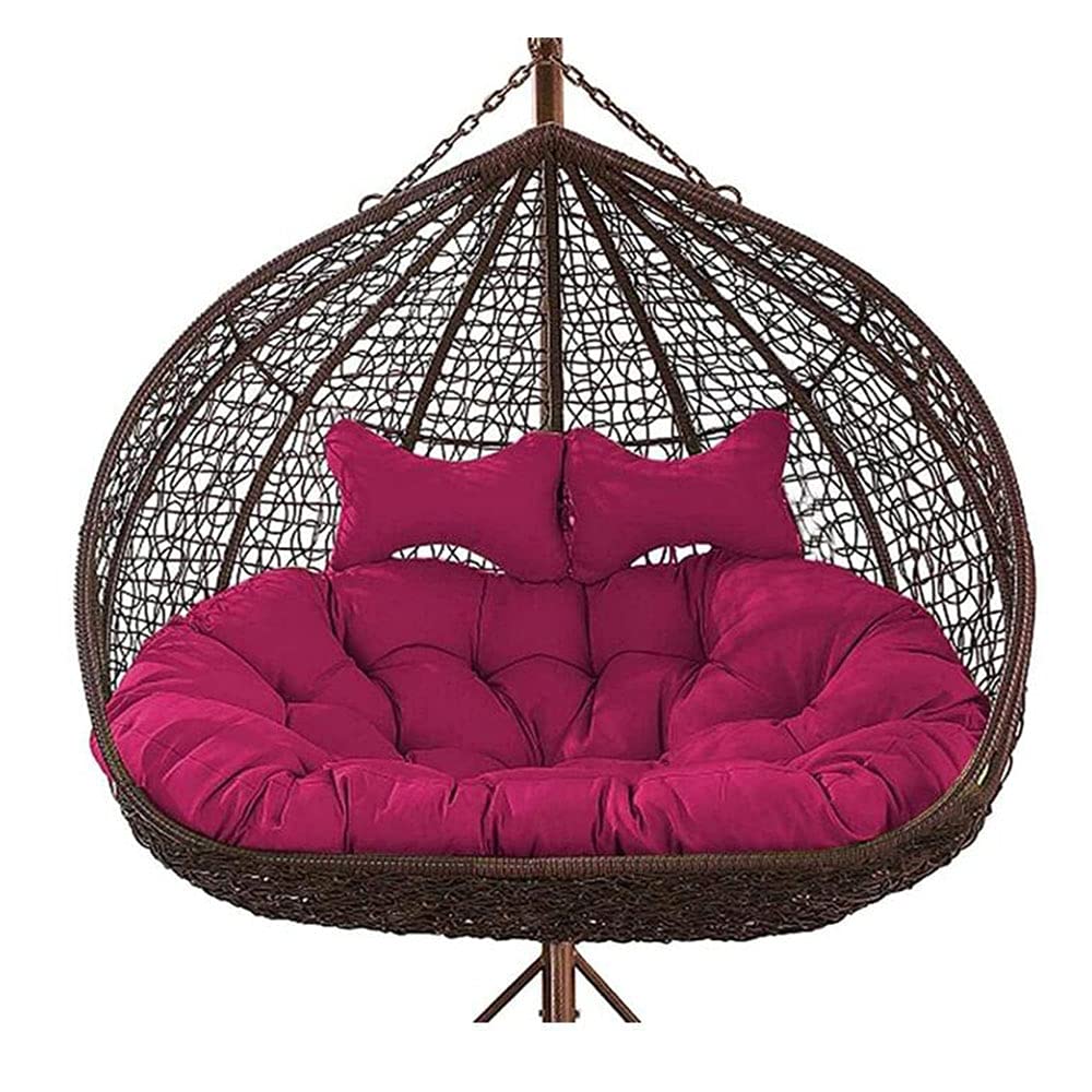 Tapis en tissu pour patio et jardin 145x100cm moelleux pour double balancelle œuf