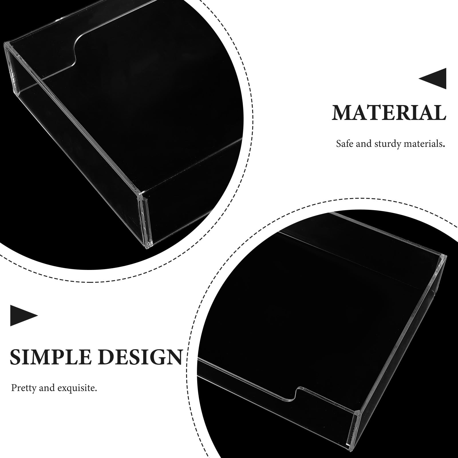Angoily Funda Acrílica para Teclado y Antipolvo, Tamaño Mediano Ampliado 475x175x48 Mm, Protección para Teclado Mecánico Escritorio, Uso Doméstico y Oficina, Transparente