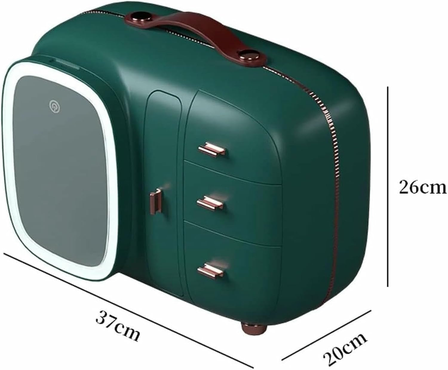 Makeup Organizer Makeup Storage Box Bag with Mirror,2-in-1 Portable Cosmetic Display Case,Lipstick Jewelry Rack,Gifts Great for Bathroom Countertop Bedroom Dresser image 3