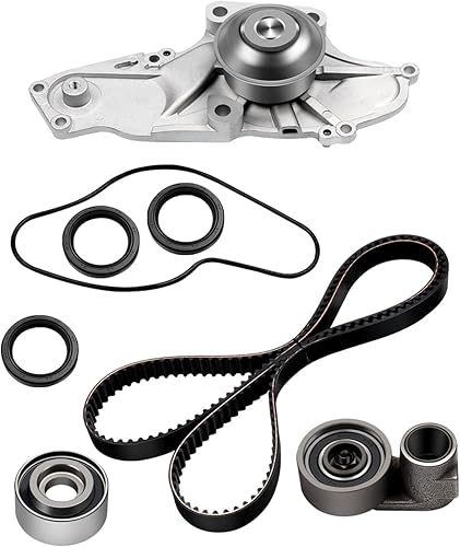 SCITOO Kit de correa de distribución del motor para 14550-PGE-A01 14510-PGE-A01 WPHO024 ITM286 TS26286 WP4024 TBK286 WPH-800 14550-P8A-A01