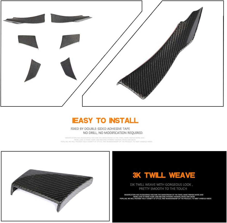 Carbon Fiber Front Bumper Vent Trim Fits for BMW F80 M3 F82/F83 M4 2014-2019 3 Series Side Air Fender Cover Trim Scoop Winglet Apron Fin Front Splitter