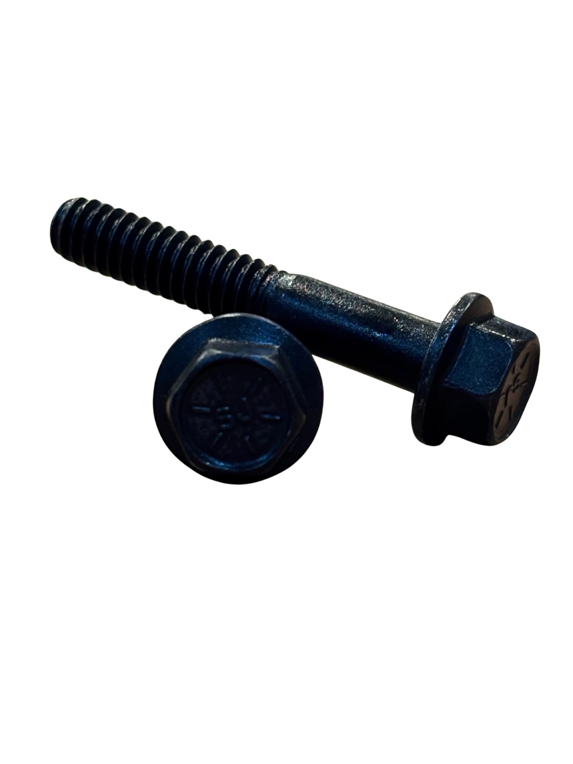 (100 Pieces) 1/4-20x1 1/2" Grade 8 Hex Flange Bolts Screws UNC Coarse Partial Threads Zinc Phosphate & Oil