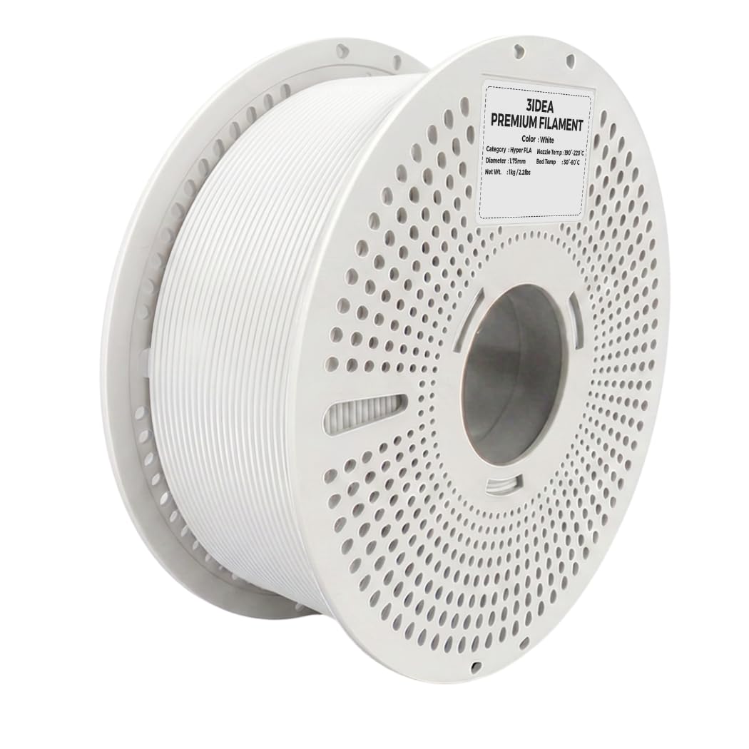 3Idea PLA+ HS Premium High Speed 3D Printing Filament, White 1.75mm, Net Weight-1kg-picture-14