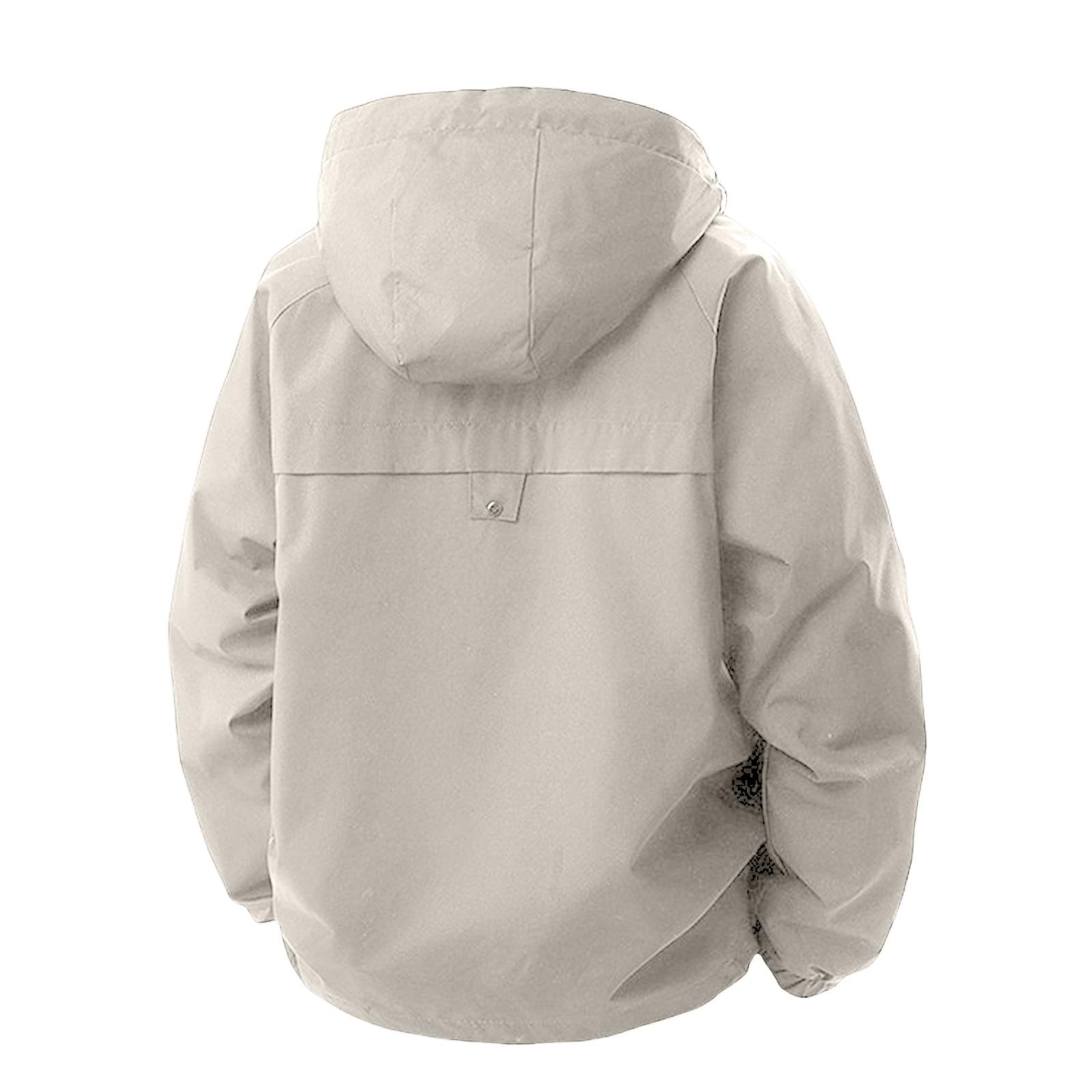 Generisch Chubasquero para hombre, ligeros, ponchos, protección solar, chaqueta para exteriores con chaqueta acolchada ligera para hombre