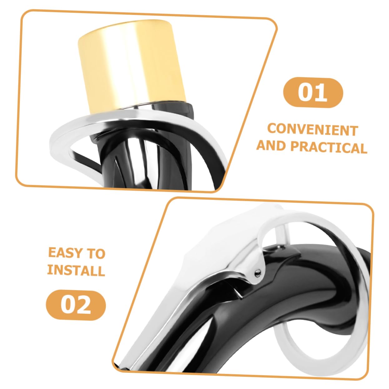 ibasenice 3pièces Saxophone Alto Bend Neck Laiton Plaqué Avec Embout Accessoire De Réparation Pour Instrument De Musique De Tube Flexible Pour Saxophonistes