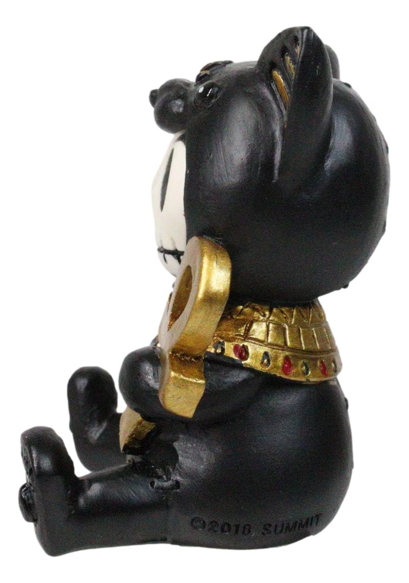 Furrybones Bastet Figurine - Cute Skeleton Cat Egyptian Resin Statue