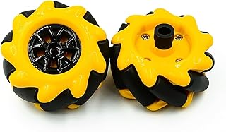 2Pcs Omnidirectional Wheel,Smart Car Omnidirectional Wheel,Smart Car Part Accessories For Robot Enthusiasts,Car Enthusiasts(48mm)