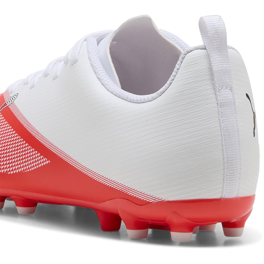 Puma 7 Play MG Jr, Scarpe da Calcio Unisex per Bambini, Ultra Red Black White, 32 EU
