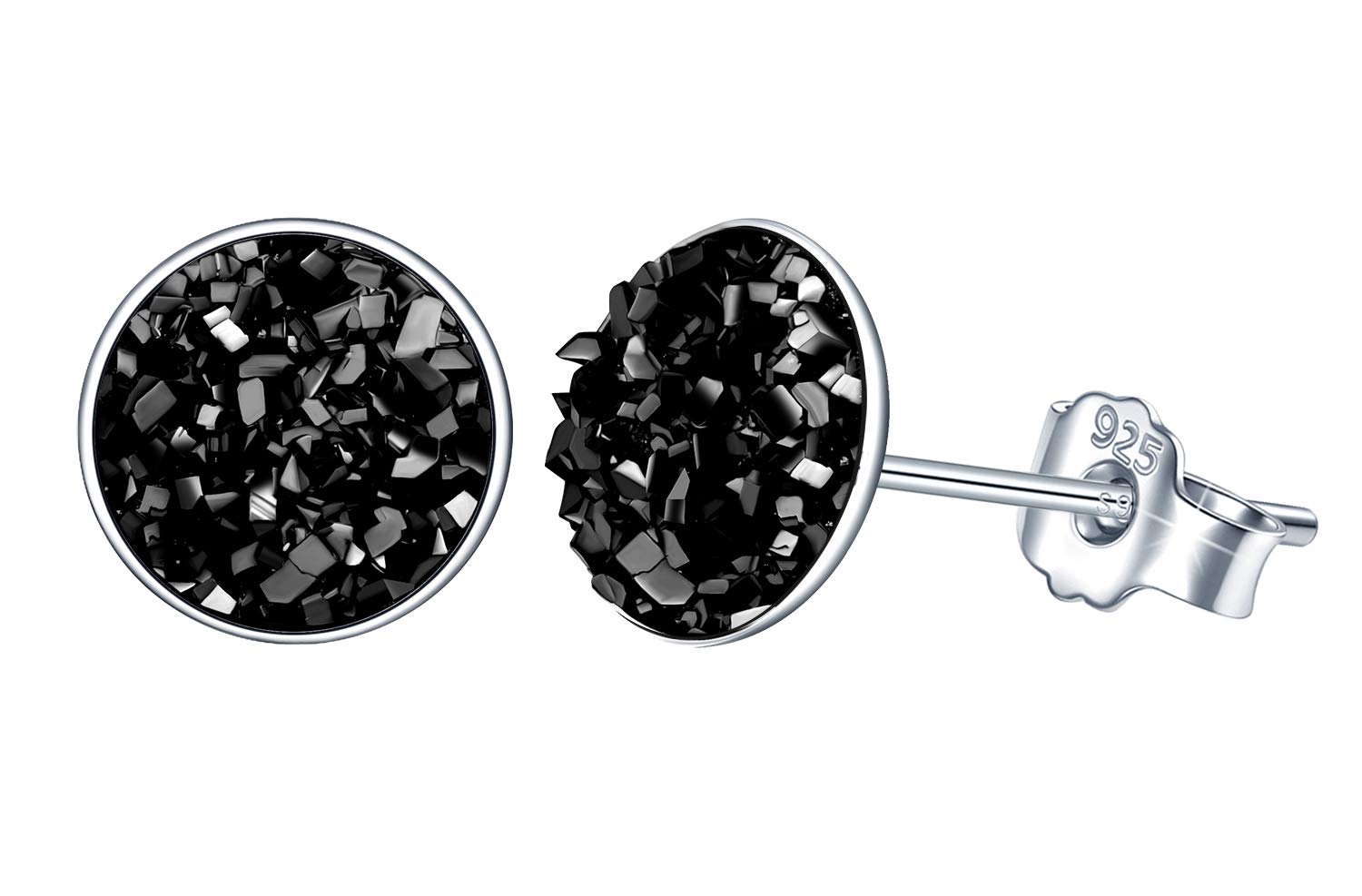 2 Paia Di Orecchini In Argento 925 Con Zirconi - Yumilok - Regalo Con Sacchetto