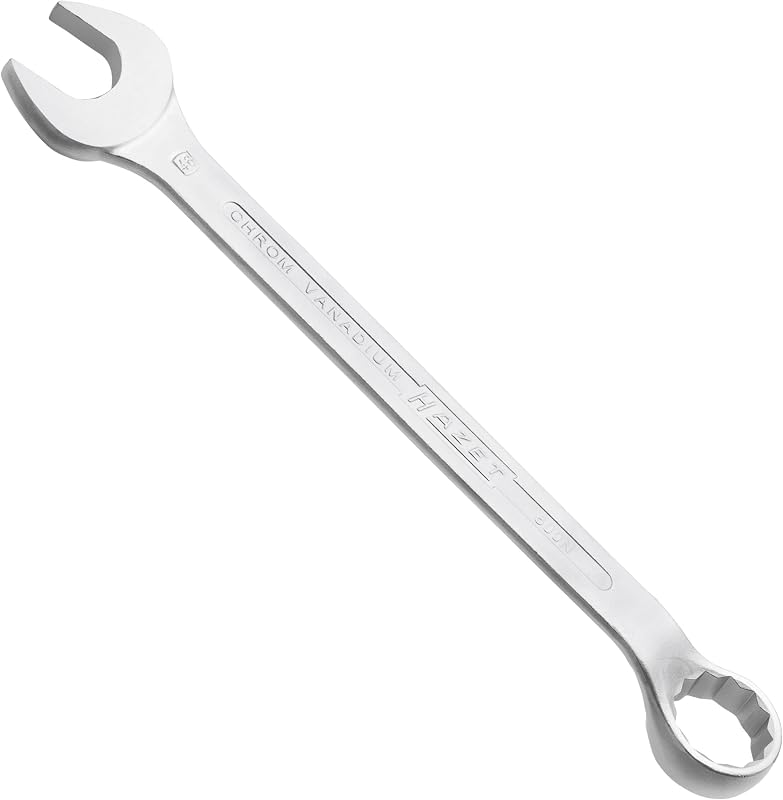 Chave Combinada Hazet 600N-46 de 46 mm, 520 mm, Perfil Externo de 12 Pontos e Cabeça Polida Cromada