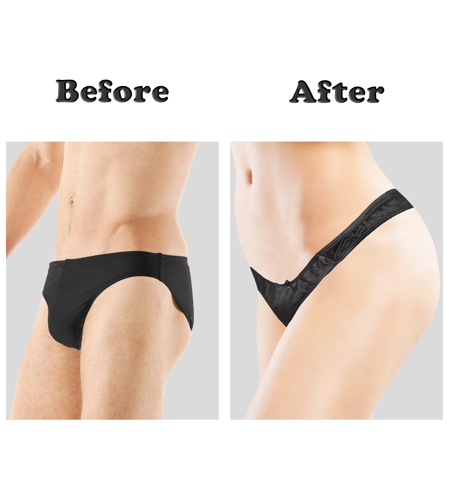 Landofgenie Tucking Gaff Höschen für Crossdresser Hiding Gaff Panty Shaping Panty Unterwäsche Unterhosen für Transgender