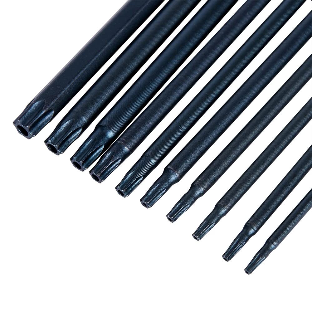 10pcs Magnetic Screwdriver Bits 1/4 Inch Hex Electric Security Screwdriver Drill Set with Hole Hand Tool