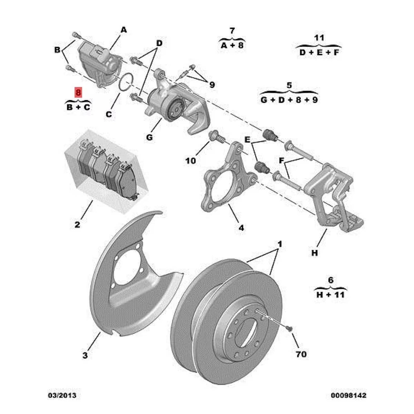 Attuatore freno stazionamento Attuatore Motore Pinza Freno Di Emergenza Ruota Posteriore 1617535580 Per Peugeot Per 308 T9 4008 P84 5008 (P87) 2013-2021