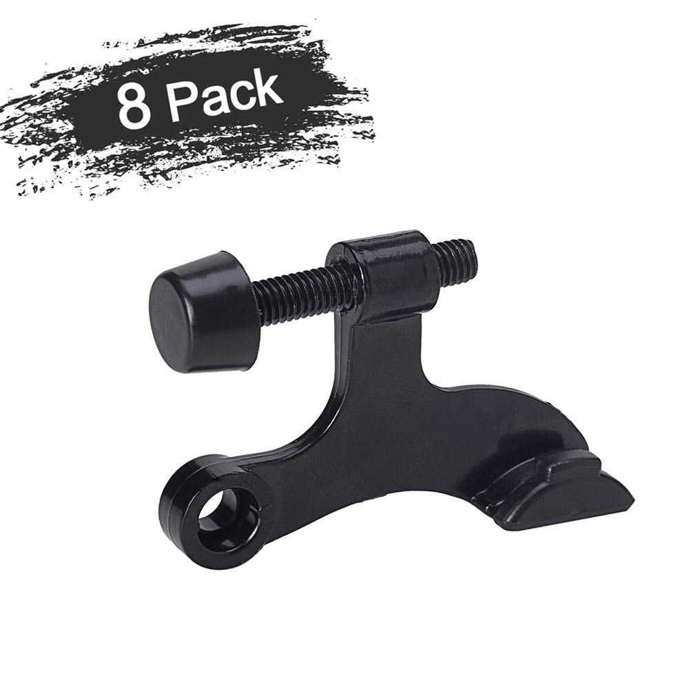 Buy 8 Pack Hinge Pin Door Stopper Black, Adjustable Heavy Duty Hinge