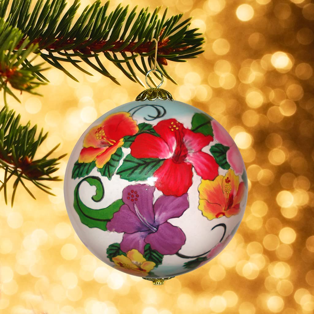 Amazon.co.jp: ハワイクリスマスオーナメント:ハイビスカス柄 : おもちゃ