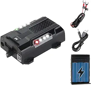 Ultrasonic Rodent Repellent for Car Engines, Outdoor Indoor Mouse Repellent for Cars with 6 Strobe Lights, Rat Deterrent for Vehicles Trucks Attic Garage, Under Hood Pest Control Repeller (1, Black)