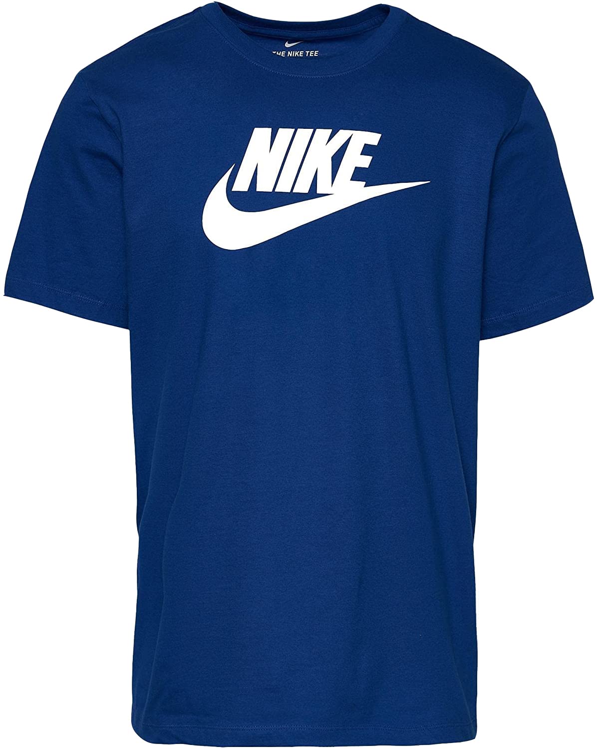 Nikemens Sportswear Graphic Short Sleeve Shirt Blue White Large