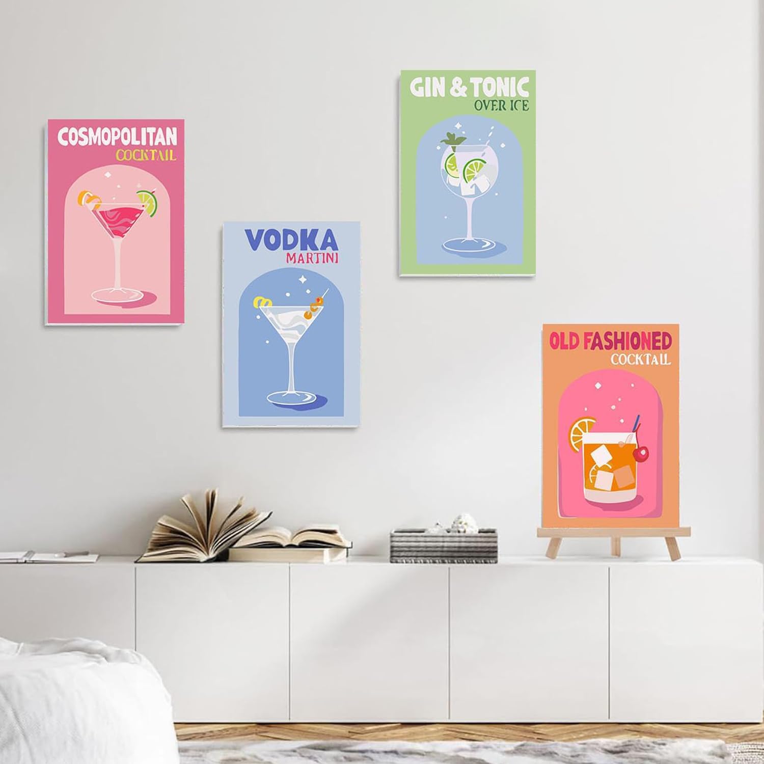 ARTOWN Lot De 4 Kits Peinture Par Numéros Adulte – Toile Acrylique, Pinceaux, Pigments – DIY Relaxant Pour Débutants Et Décoration Maison