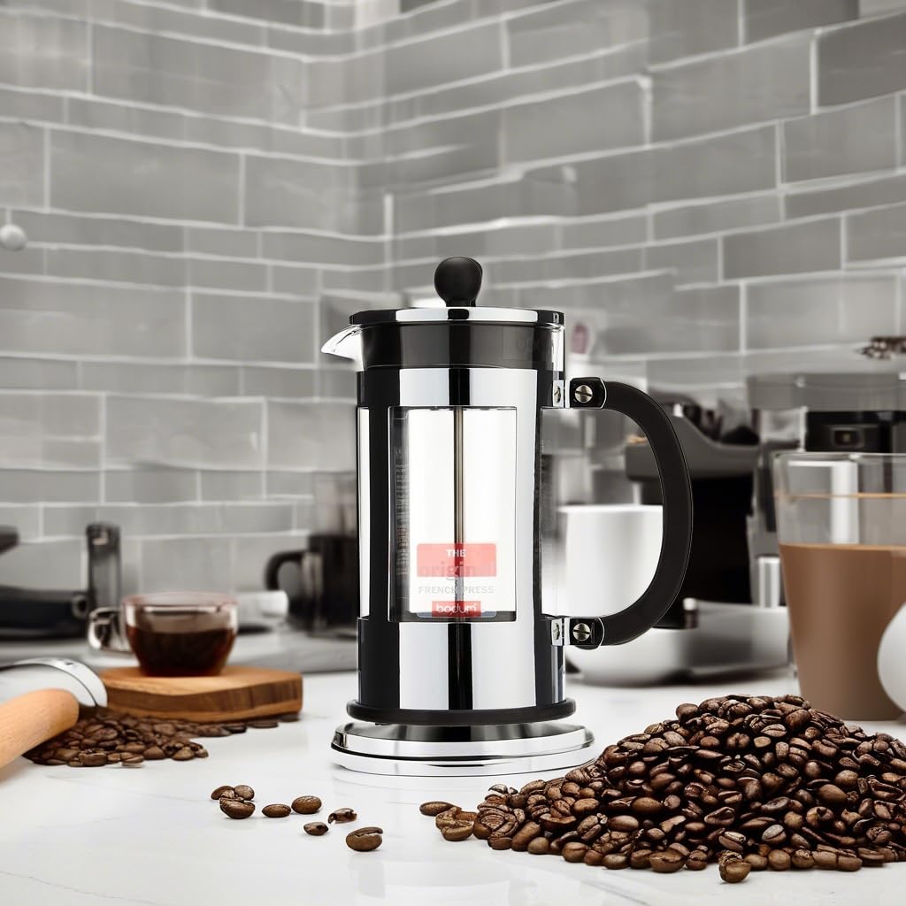 プリンセススリム M Amazon.com: BODUM Kenya 8 Cup French Press Coffee Maker, Chrome