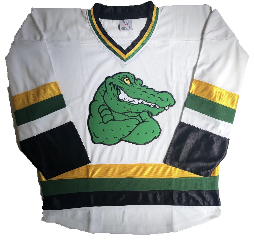 Gators Hockey Jerseys - Pro Quality Jerseys; We are Ready to Customize with Names and Numbers (White, Adult XXL)