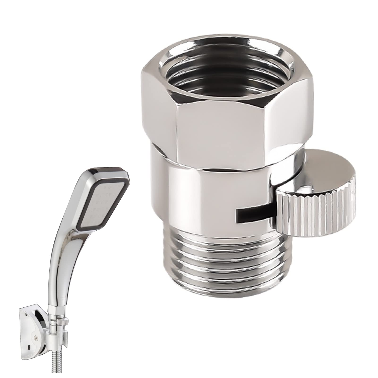 Valvola Deviatrice Per Doccia In Ottone | Regolazione Flusso Acqua | Per Soffione E Rubinetto - Foto 3