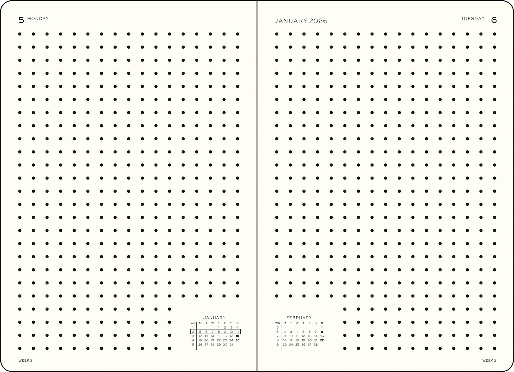 Leuchtturm1917 Notitieboek Dotted 14.5 x 21cm (A5) Emerald groen [2613