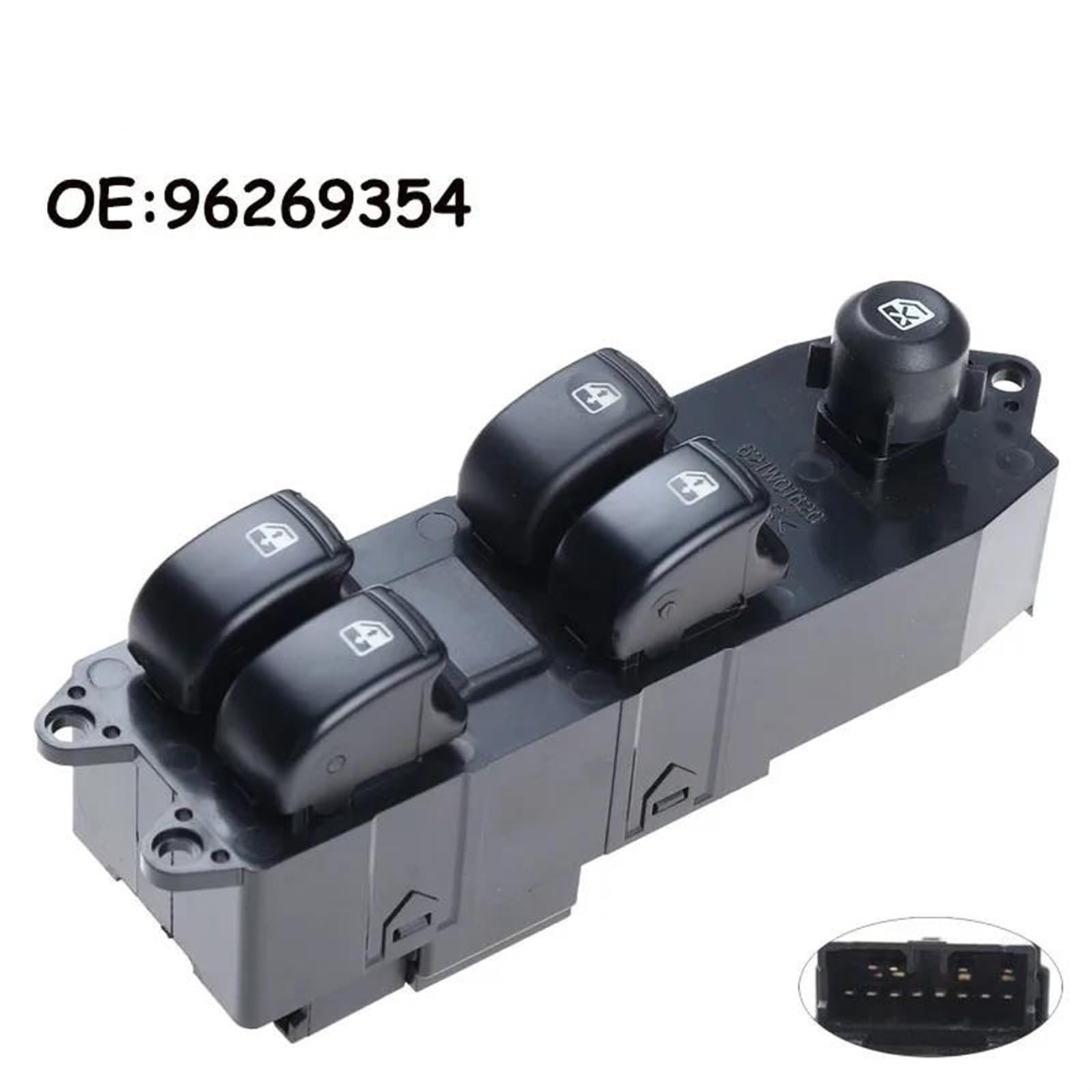 Do samochodów osobowych Daewoo Nubira, lewa strona kierowcy, wyłącznik główny do elektrycznego okna drzwi (LHD), numer części: 96269354, 96190771, 96190775