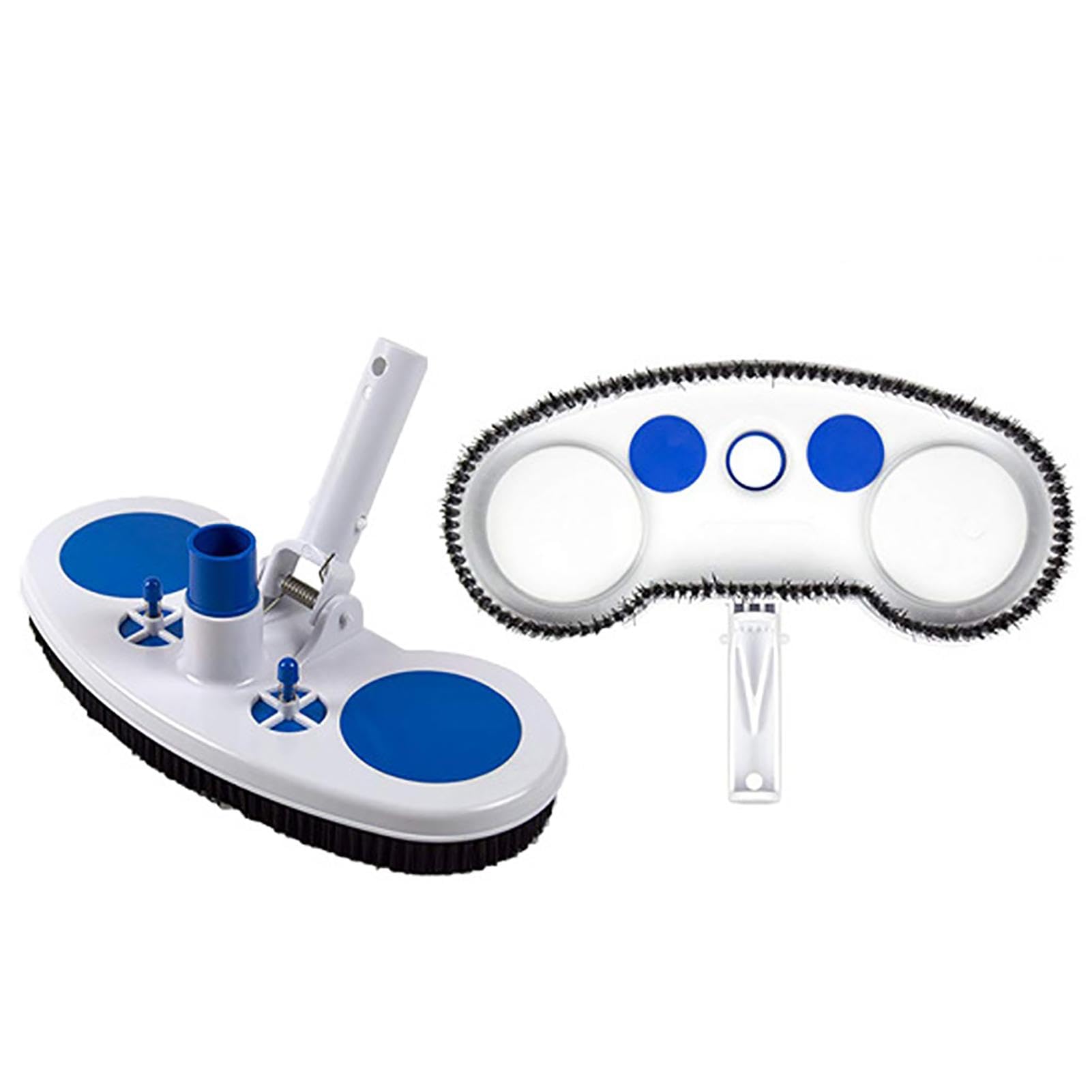 Tête d'aspirateur de Piscine rectangulaire, aspirateur de Piscine Manuel avec Poils latéraux, aspirateur de Piscine pour piscines creusées et Hors Sol, sans Poteau ni Tuyau, équipement de Nettoyage