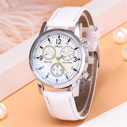 Miniatura 5 de CdyBox Venta al por mayor 4Pack hombres reloj de cuero de moda reloj de cuarzo reloj casual vestido relojes, Chino