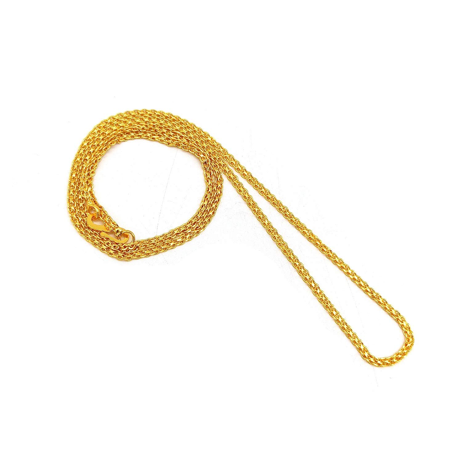 JewarHaat Chain Matt/Chatai Gold Plated Daily Use Stylish Designer Jewelry for Men Women, Boys Girls, Unisex-image-8