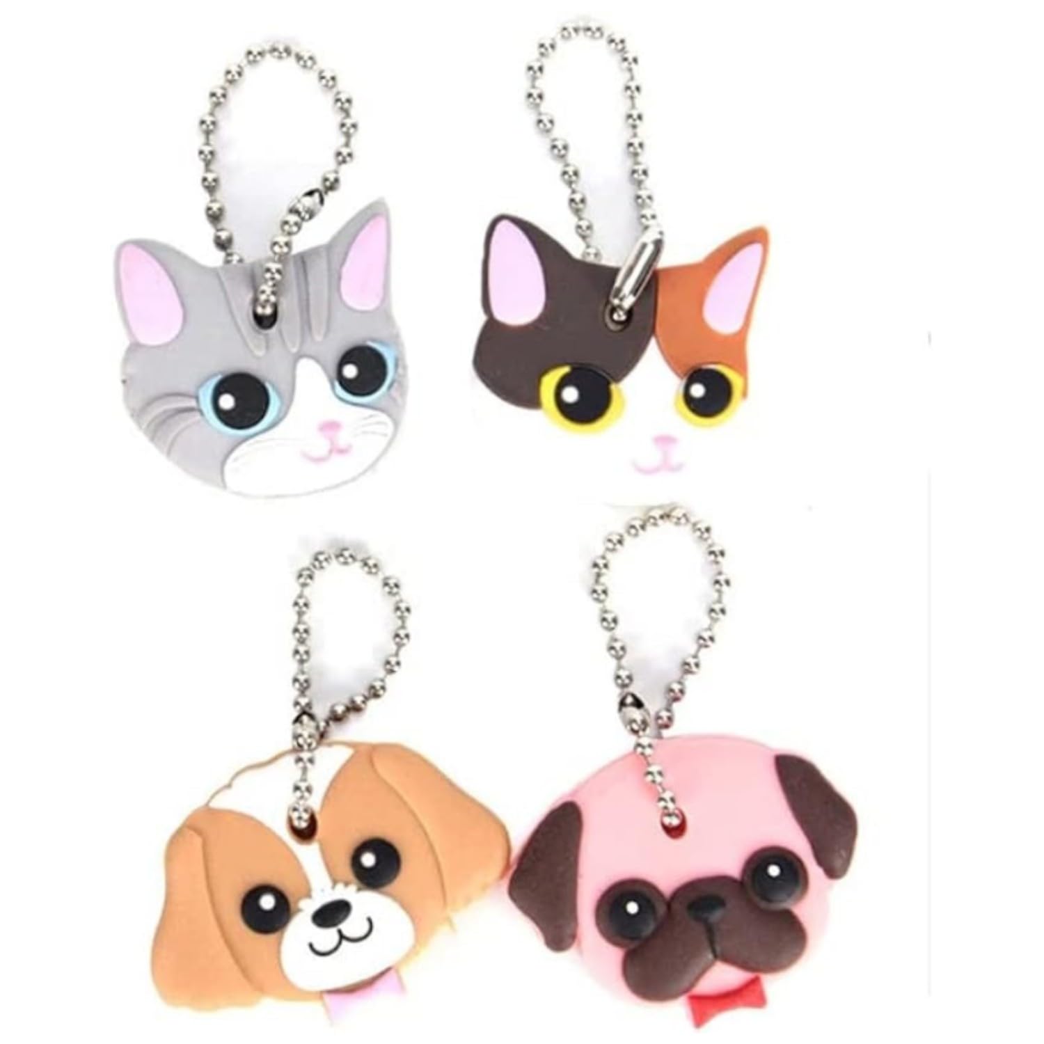 Dioche Kattenhaar Sleutelhanger Leuke Transparante