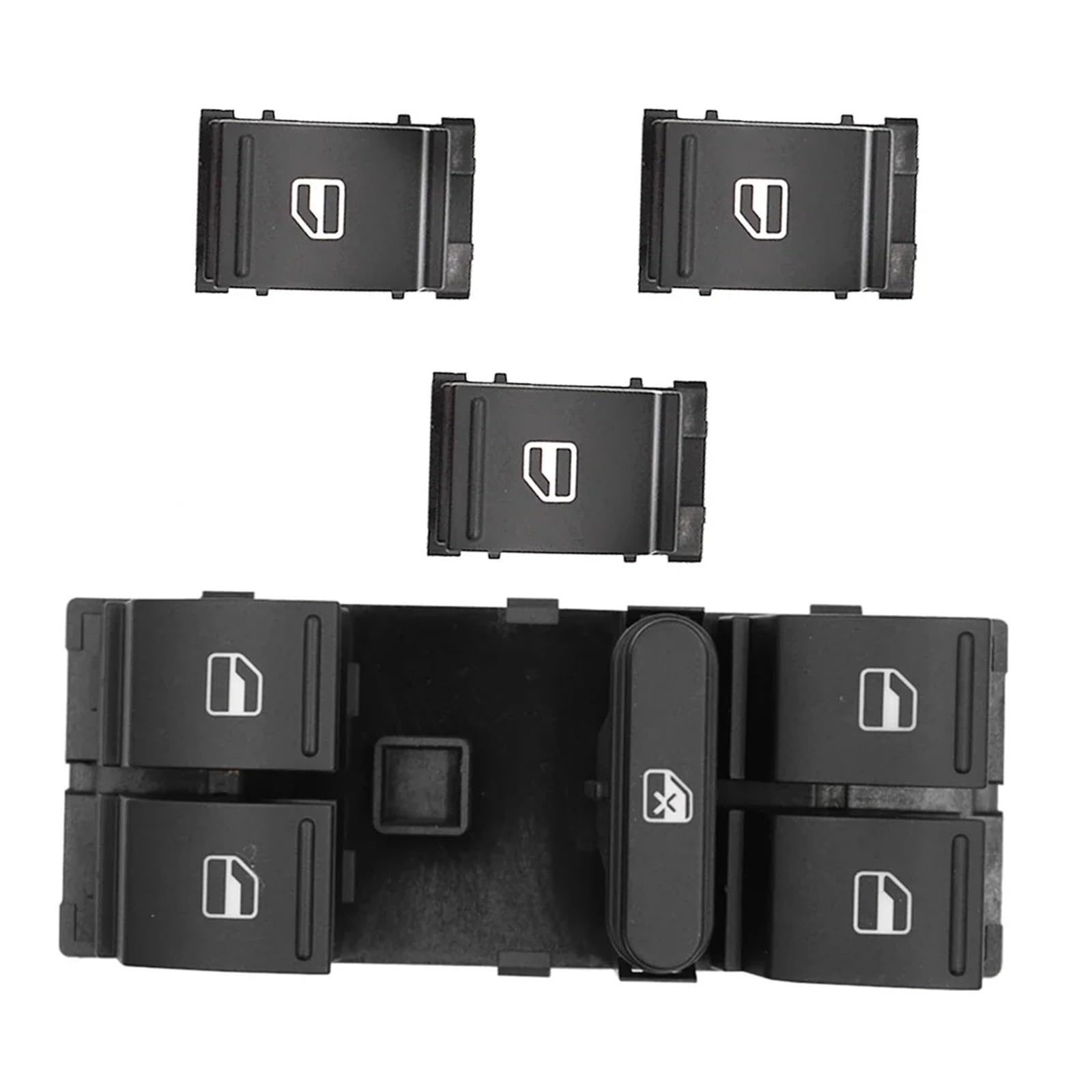 MAMEFVBB Window Regulator Slider Clips Car Electric Power Master Window Switch Button for VW for Jetta for Golf MK5 MK6 for Passat B6 B7 CC for Touran for Tiguan 1K4959857B(4pcs)