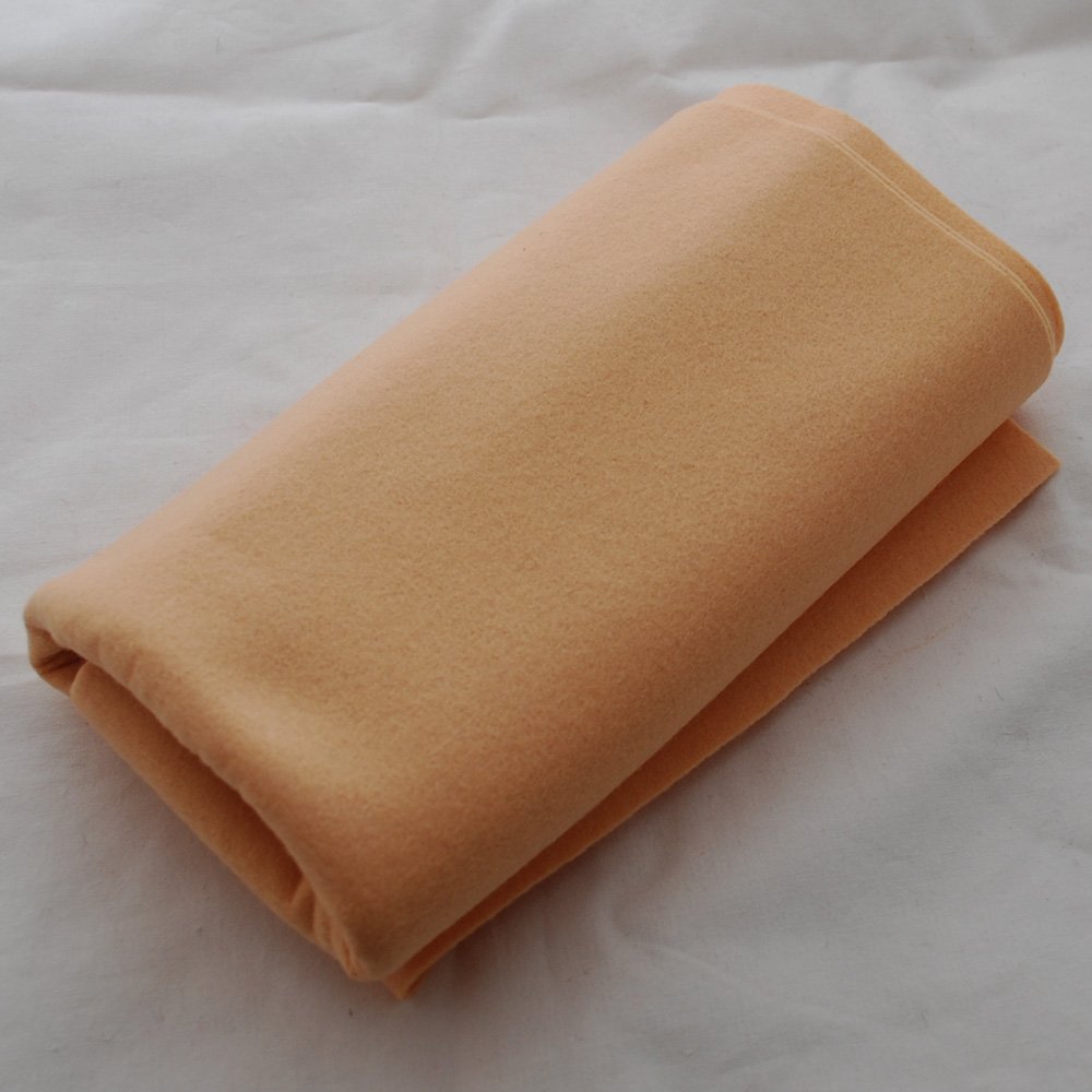 100% Pure Wool Felt Fabric - 1mm Thick - Light Peach Orange - 40cm x 50cm