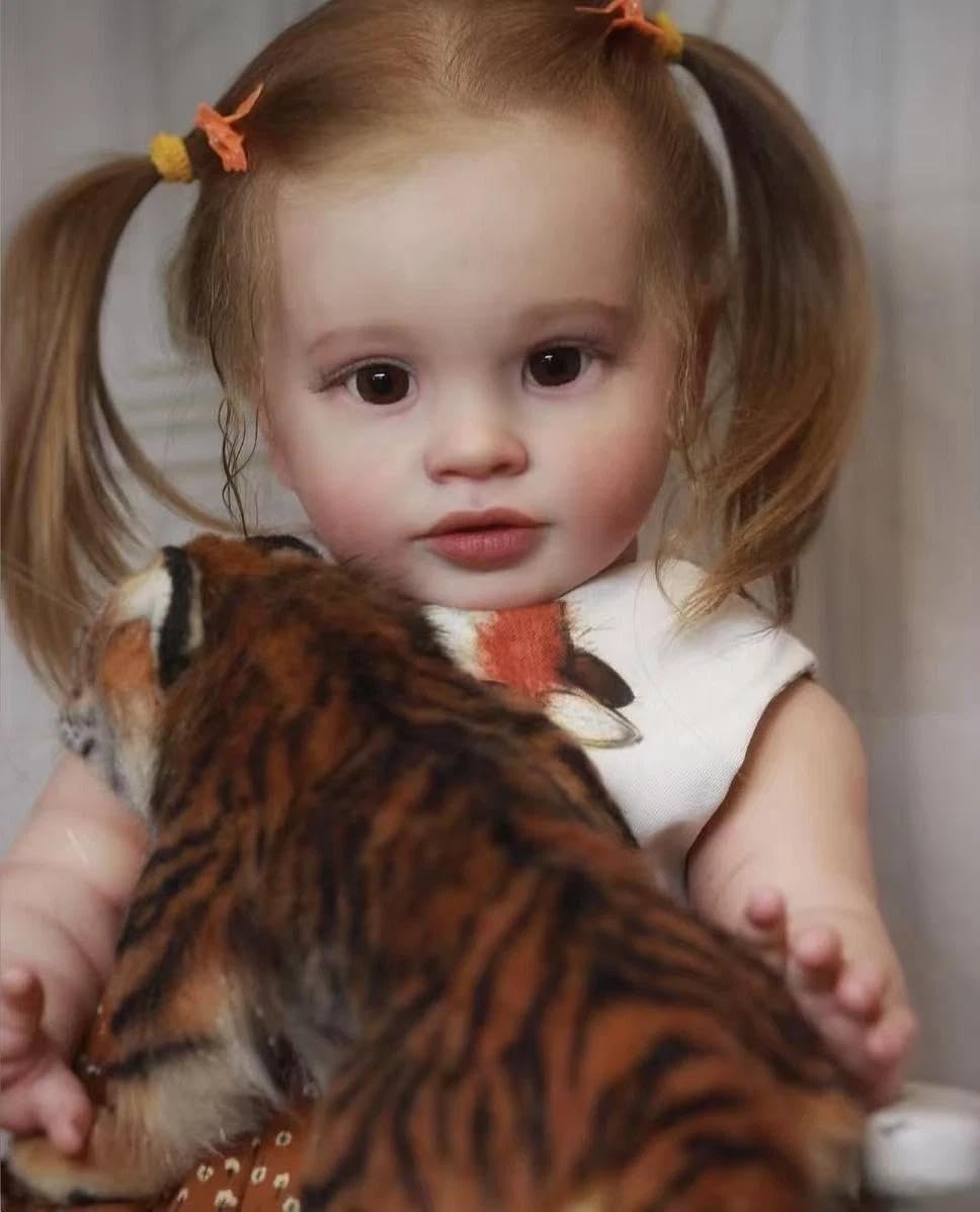 RXDOLL 56 cm duże lalki Reborn Baby Dolls Girls Cloth Body Realistyczne miękkie winylowe lalki Reborn Maluch Lalki Sweety Girl Look Prawdziwe Realistyczne Baby Doll Zabawki Prezenty dla dzieci 3+