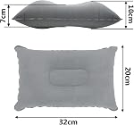2 Pack Camping Pillow, Trekology Ultralight Inflating Travel Pillow-Compressible, Compact, Comfortable, Camping Pillow for Hiking,Camping,Traveling,Napping,Neck & Lumbar Support, Gray