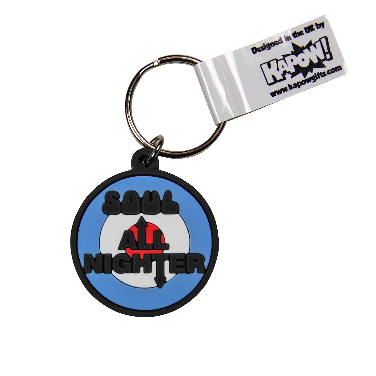 Pop Art Products Mod Target: Soul All Nighter Northern Soul Yale Key Cover Cap Identifier - Mod Soul All Nighter (Key Fob Tag Keyring)