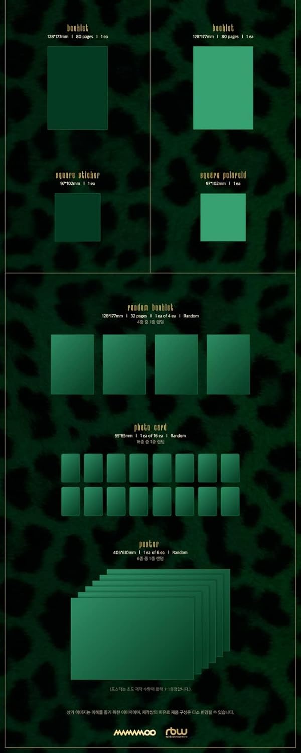 Mamamoo Travel 10th ミニアルバム ランダムバージョン CD+80p/32p ブックレット+1p 正方形ステッカー