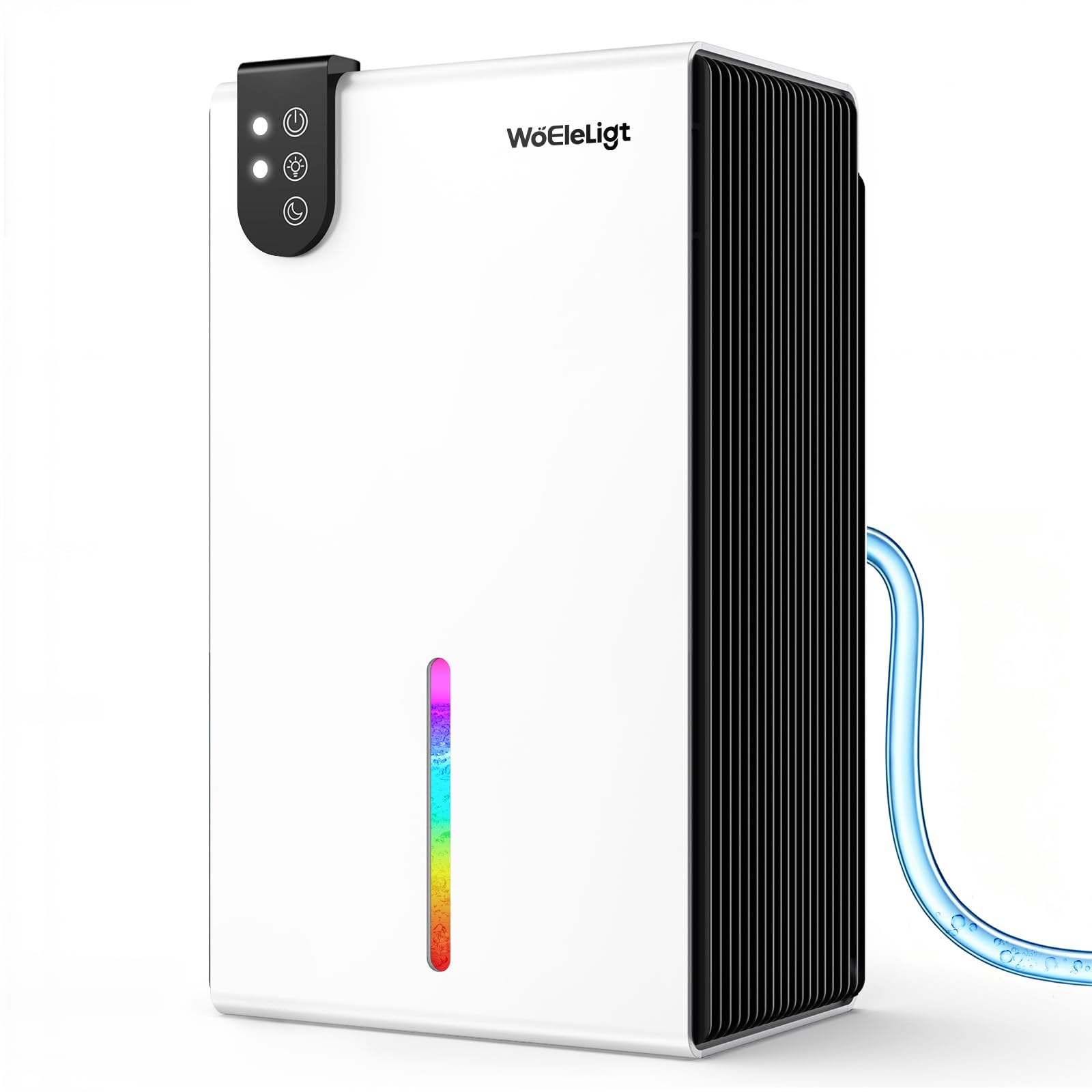Small 98 OZ Dehumidifier for Home, Quiet with Drain Hose