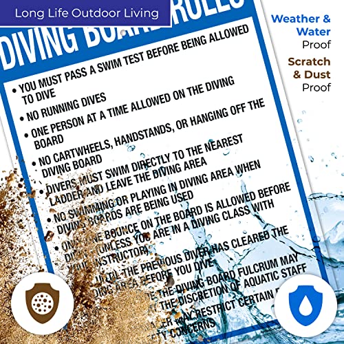 Cartel de Reglas para Piscina Washington 18x24 pulgadas miniatura 3
