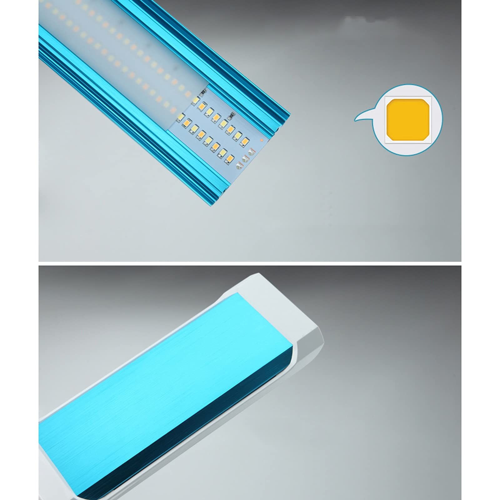 Schreibtischlampe Dimmbare LED-Schreibtischlampe 10W Clip auf Licht Schlafzimmer Nachts Leselampe, 5 Ebenen des Dimm- und Farbeinstelles, Berührungssteuerung, Silber / Schwarz Leselampe Tischlampe ( C