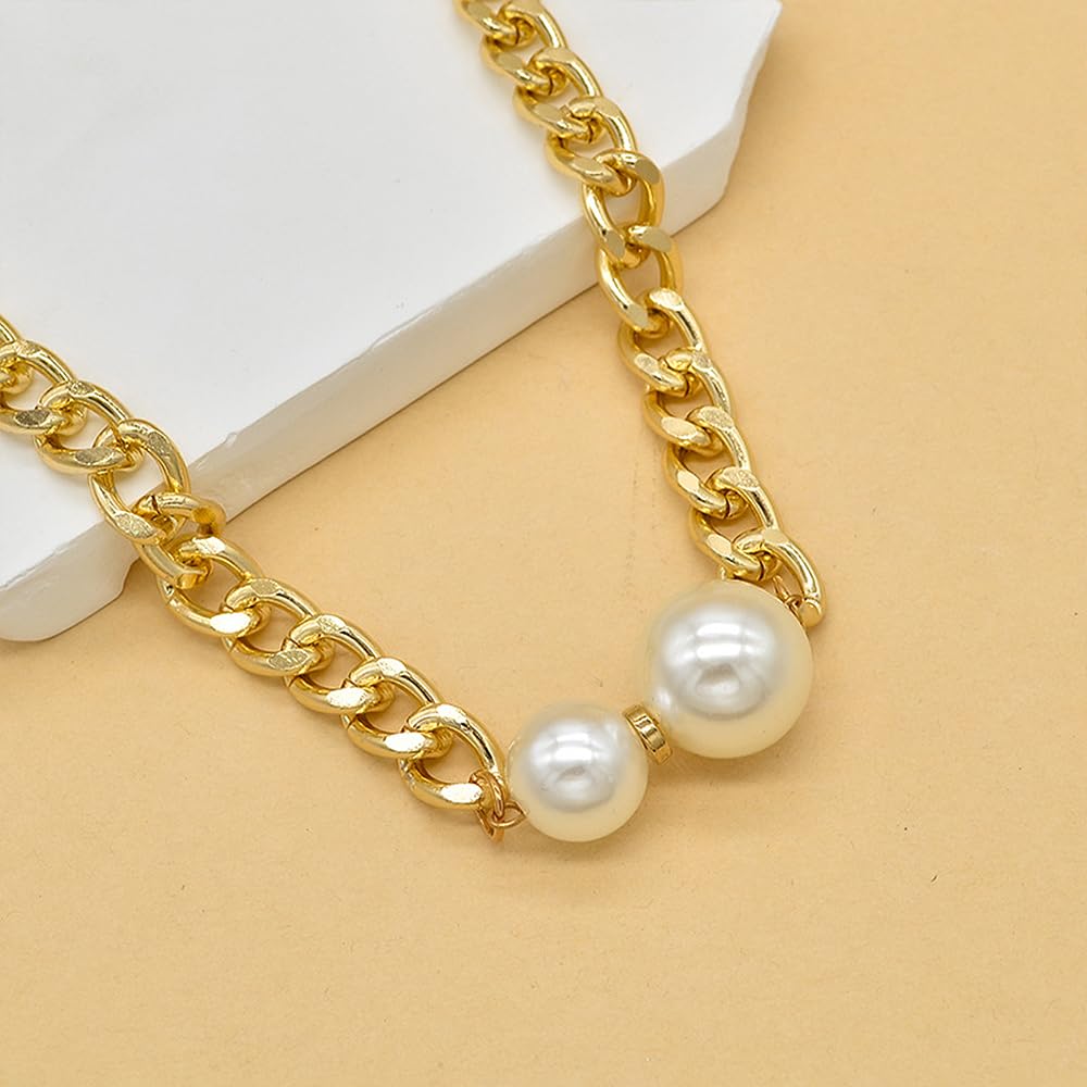 ☆TATIANA☆ Classic pearl choker necklaceNZ1042 14k gold fie Amazon.com: 14K Gold Pearl Choker Necklace for Women, Chunky