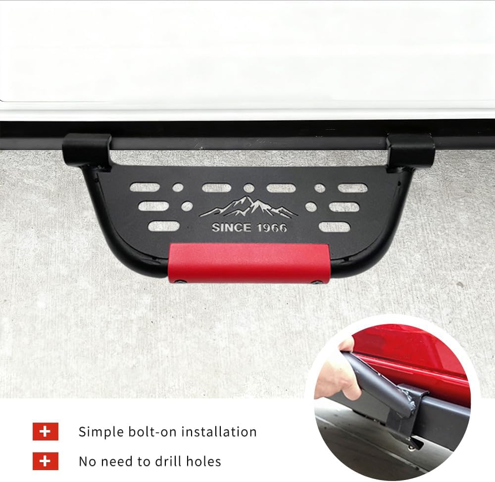 Side Step Compatible with Bronco 2021+ with OEM Rock Rail, Will Not Fit Raptor or Sport (Style-3)