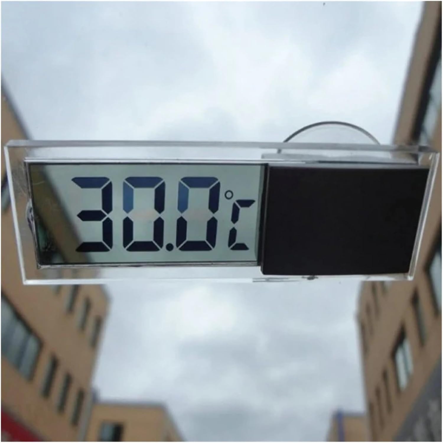 Fit for Digital Car Clock - Universal Quality Transparent LCD Display with Suction Cup for Car Interior Accessories(A)