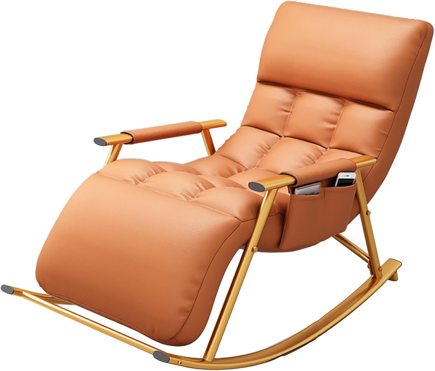 Nursery Rocking Chair, Rocking Nursing Chairs Modern Rocking Chair, Rocking Chair With Footrest, Comfy Recliner Chair For Living Room Bedroom Gardens Patios WithoutFootstool Beige ( Color : Chair-B ,