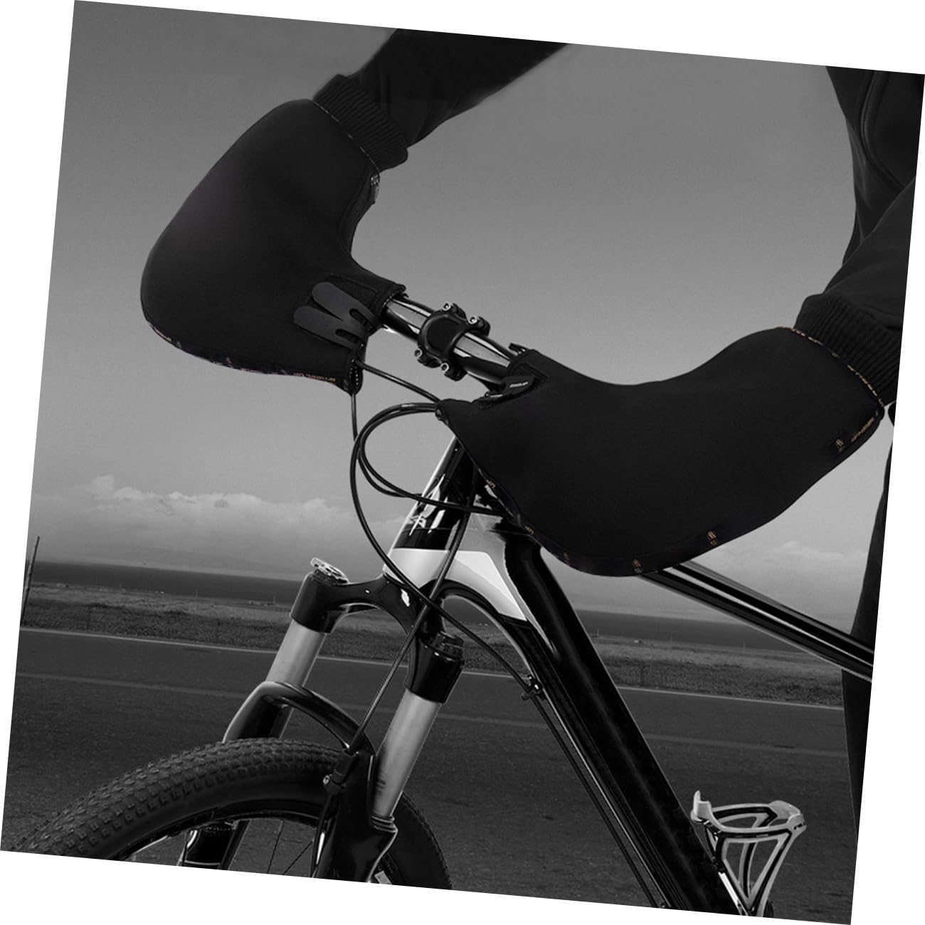 Artibetter Warme Lenkerhandschuhe für Fahrrad und Mountainbike Winddicht und Neopren und Baumwolle Unisex für Kalten Winter 1 Paar